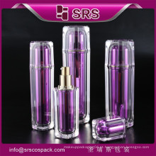 Alta qualidade cosméticos loção bomba contêineres e 30ml 50ml 100ml limpar novo design spray garrafa garrafas de plástico e embalagem